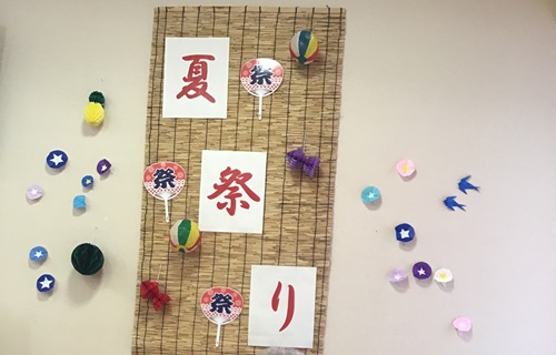 会場の飾り付け